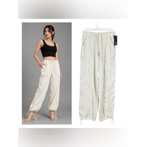 Womens Linen Pants XXS Oversized Beachy Resort Coastal Euro Summer New